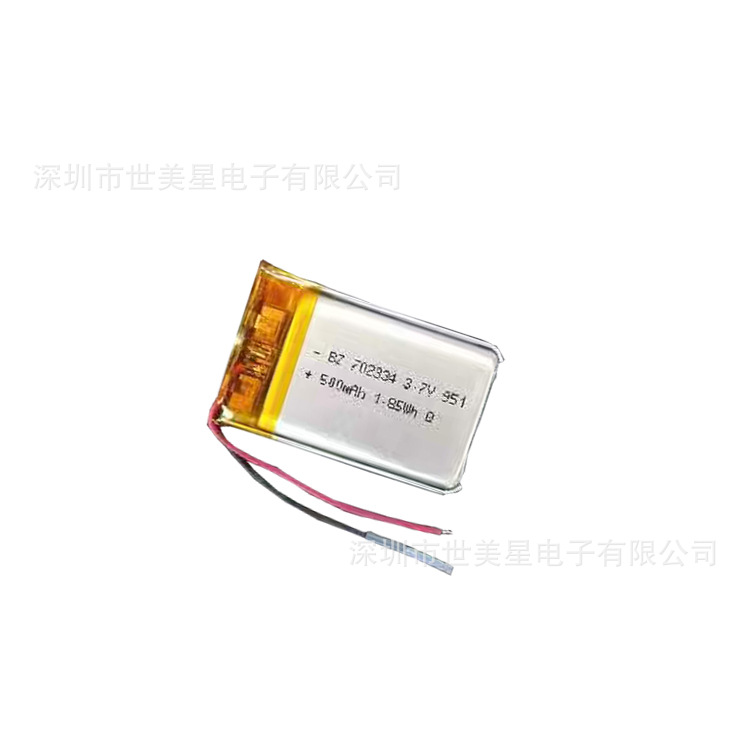 Polymer lithium battery 702334 3.7V 500m