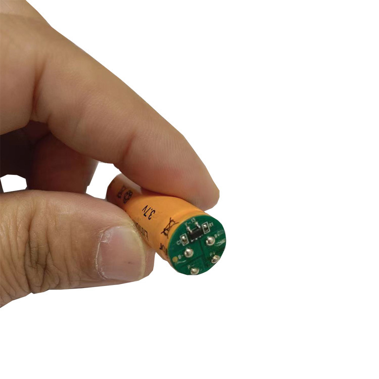 3.7V small cylindrical capacitive lithium battery 1340 500mAh with protective plate rechargeable bat