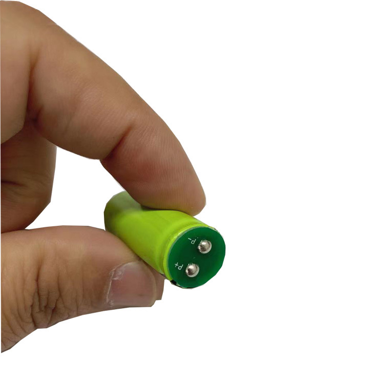 <strong>3.7V small cylindrical capacitive lithium battery 1345 650mAh with connecting plate rechargeable bat</strong>