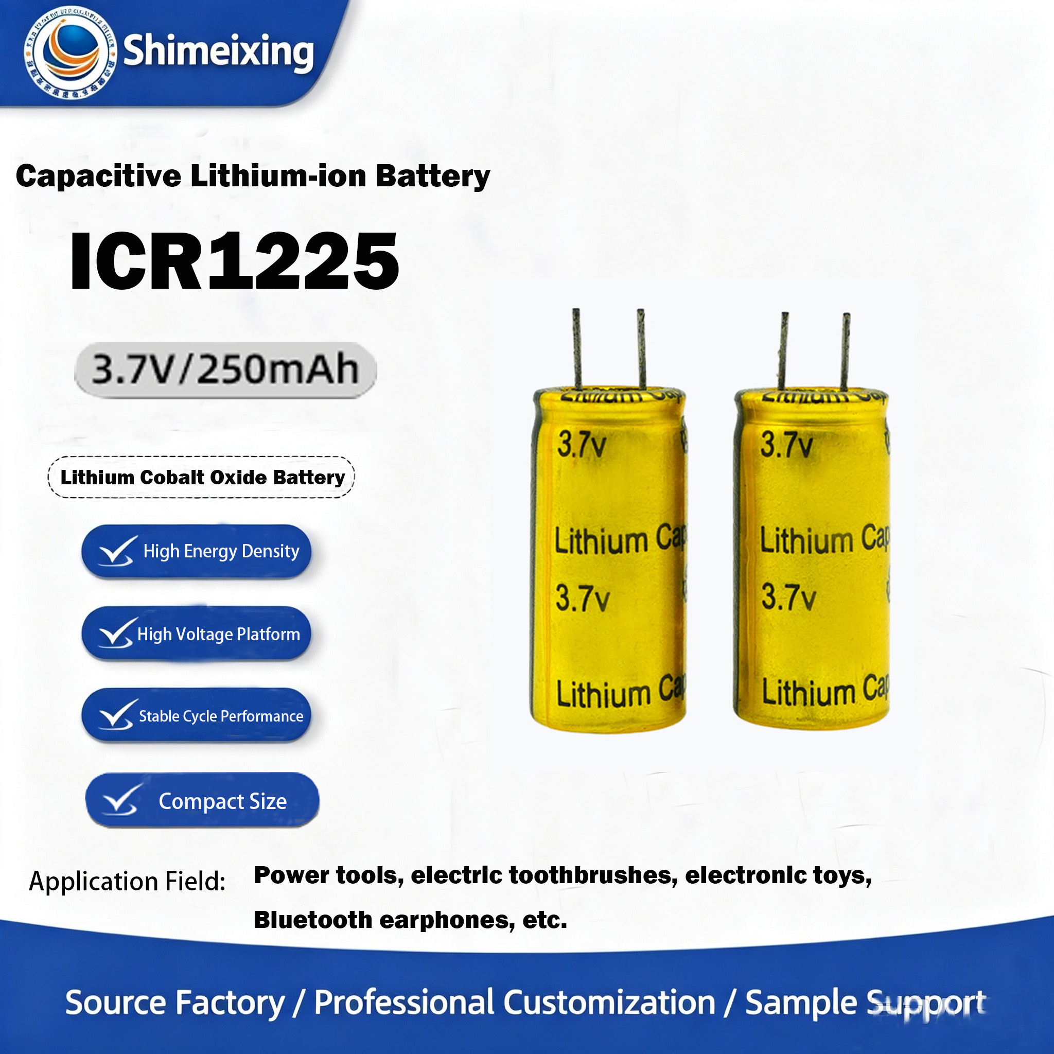 <strong>Capacitive Lithium‑ion Battery, 3.7V, Mo</strong>