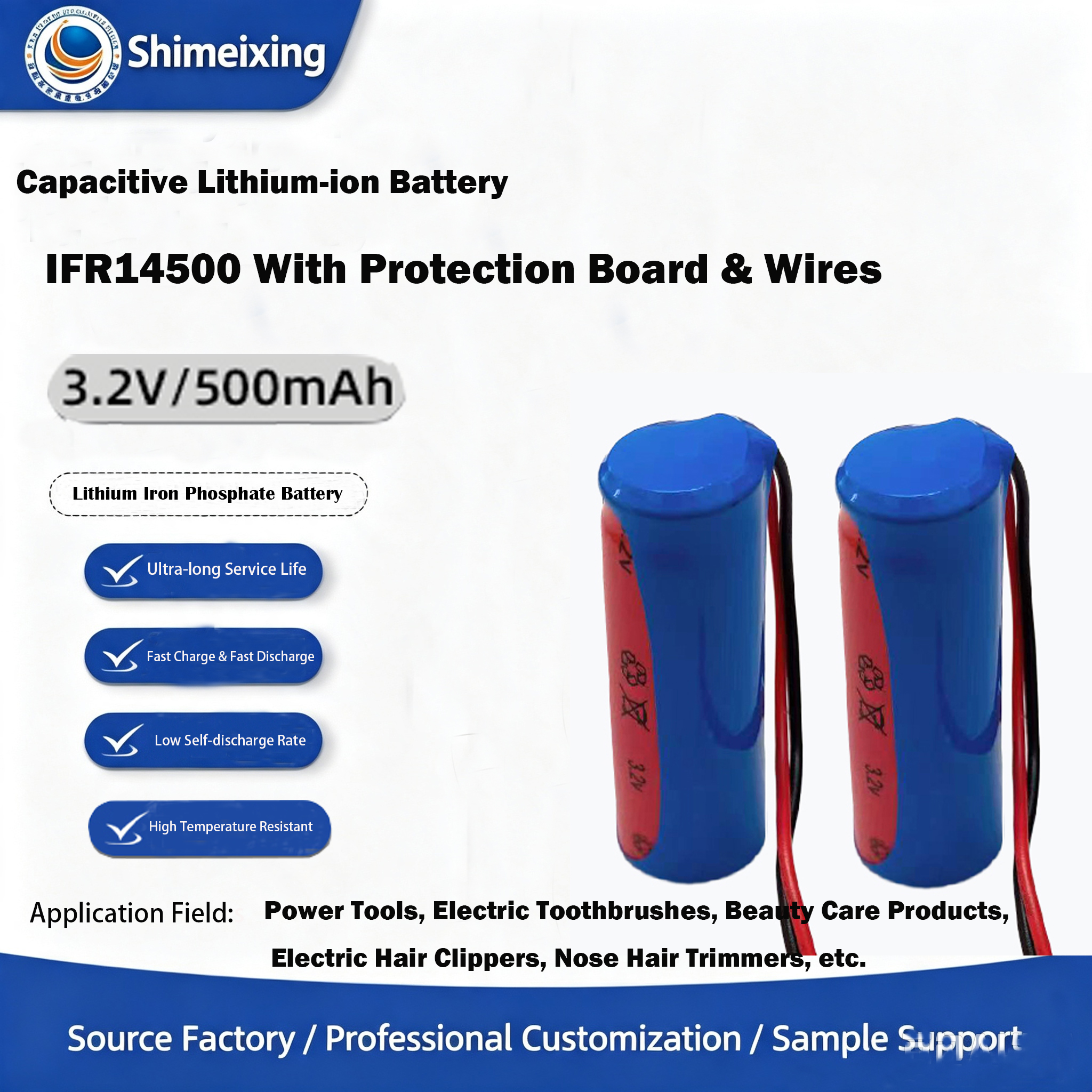 <strong>3.2V Lithium‑Iron‑Phosphate Capacitive B</strong>